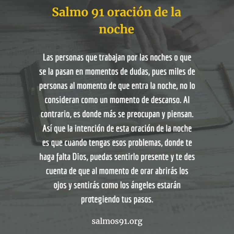 Oración de la noche Salmo 91 | Para las Noches & Descansos