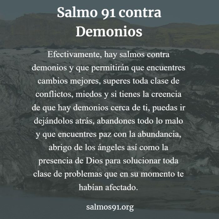 salmo 91 contra demonios